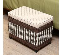 Rattan Sto Benfor Shoes Toys & Clothes MultiFunct Woven Stool Brown 60x30x40cm & nizing Solut for Home