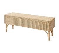 Rattan Storage Bench 120Cm Handmade Seat