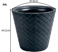 Rattan Style Planter Pot Indoor Outdoor Garden Flower Pot White , Black 4 Sizes
