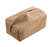 Rattan Tissue Box - Jute 17 x 9.5 x 8 cm | Woven Tissue Box Cover with Large Space, Durable, Fine Workmanship, Portable, Lightweight, Desk Tissùe Fox Holder | Bathroom, Kitchen