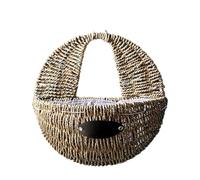 Rattan Wall Basket - Hand Made Wicker Rattan Flower Basket - Equipped With Waterproof Membrane,can Plant Flowers Directly Or Place Dried Flowers,Can Be Hung On Doors Or Walls Indoors Outdoors