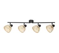 Rattan Wall Lamp Spotlight Industrial Style 3 Sizes Kitchen Room E14 15W IP20 UK