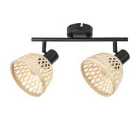 Rattan Wall Lamp Spotlight Industrial Style 3 Sizes Kitchen Room E14 15W IP20 UK