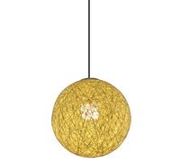 Rattan Weaving Pendant Light Fixtures,Basket Pendant Lighting,Boho Light Fixture Hand-Woven Chinese Style, Bamboo Retro Pendant Lamp,for Dining Room Kitchen Island Bedroom