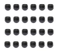 RattanPark 24PCS Round Plastic Inner Plugs Half Spherical Domed End Covers, Chair Leg Caps,Floor Protectors, Plastic Feet for Garden Furniture, Plug Protectors for Chairs Table Legs (32mm)