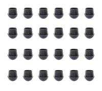 RattanPark 24PCS Round Plastic Inner Plugs Half Spherical Domed End Covers, Chair Leg Caps,Floor Protectors, Plastic Feet for Garden Furniture, Plug Protectors for Chairs Table Legs (25mm)