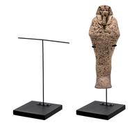 RattanView 2 Pcs Mask Artifact Display Stand Adjustable, 2.5''x2.5''x5'' | African Tribal Mask Puppet Wand Display Stand for African Figurines Ushabtis Masks Pre Columbian Egyptian Roman Greek Statues