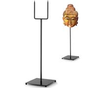 RattanView Mask Display Stand Holder for African and Tribal Mask Artifacts Statues Sculpture Figurine for Displays, Shows and Art Exhibits (4.72 x 4.72 x 12.6 Inch)