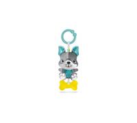 rattle Dog junior 25 cm plush grey/blue