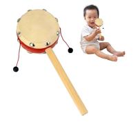 Rattle Drum | Shaker Kids Rattle, Chinese Style Drum, Wood, Chinese Traditional Percussion Instrument for Kids