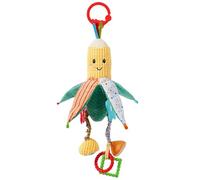 Rattle Hanging Toy | Soft Squeaky Plush Doll | Clip-On Early Development Accessory | Colorful Design Learning Toy | New Born Plush Rattle for Boys, Girls, 0-1 Year Old