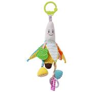 Rattle Hanging Toy | Soft Squeaky Plush Doll | Clip-On Early Development Accessory | Colorful Design Learning Toy | New Born Plush Rattle for Boys, Girls, 0-1 Year Old