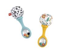 Rattle ‘n Rock Maracas baby rattle sensory toys for newborn babies ages 3 months and older, HMF34