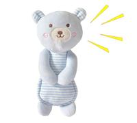Rattle Plush | Animal Soothing Hand Shake Rattle | Soft Sensory Grab Shaker, Cute Rabbit Bear Duck Shape Hand Grip Toy for
