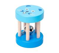Rattle Roller Toy - 15cm Wooden Rattle, Sensory Toy, Lightweight Portable, Early Development Learning 0-6 Months Nursing Shower Gift Motor Skill Play