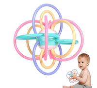 Rattle Teether Ball | Sensory Teething Toy for Baby,Kids Rattle Toys, Shake Rattle Ball, Baby Chew Toys for Teething Relief, Sensory Teething Toy for Baby Toddler