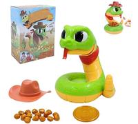 Rattleheist Snake Game Toy,Tricky Scary Sound Snake Game Rattlesnake Game,Biting Hand Rattlesnake Hungry Rattlesnake Gold Digger Game,Induction Trigger Pranks Toys Christmas Gag