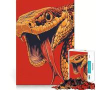 Rattlesnake Illustration Jigsaw Puzzle for Teenagers 1000 Pieces Mind Game Toy Relaxed Mind Neat Cut (50x75cm)