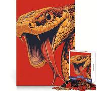 Rattlesnake Illustration Jigsaw Puzzles 1000 Piece for Teenagers Logic Ability Toy Relaxing Fun Accurate Cut Artistic Gift (38x52cm)