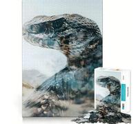 Rattlesnake in The Sands 1000 Piece Jigsaw Puzzles for Teenagers Boost Memory Gentle Relax Premium Cut Bday Surprise (38x26cm)