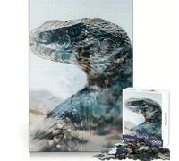 Rattlesnake in The Sands 1000 Piece Jigsaw Puzzles for Teenagers Boost Memory Gentle Relax Premium Cut Bday Surprise (38x26cm)