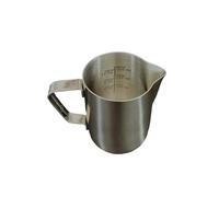 Rattleware Stainless Steel Etched Macchiato Pitcher (12 Oz) - Perfect for Home, Cafe, Restaurant, Hotel, Office, Or Commercial Use - Steaming & Frothing Pitcher Trusted by Baristas