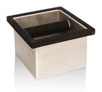 Rattleware Stainless Steel Knock Box | Heavy-Duty Espresso Grounds Container, Welded Bar, Durable and Efficient for Baristas - Quality Coffee Preparation (6"x5.5"x4")