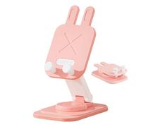 Rattling Phone Stand - Rabbit Design Foldable Phone Holder Desk Bed Traffic Bed Bag, 360° Rotating Cradle Dock Flexible Adjustment, Portable Mobile Stand for Tablet, Kitchen