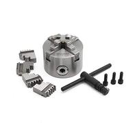 RATTMMOTOR 3" 4-Jaw K12-80mm Self-Centering Lathe Linkage Chuck 6600R/Min 40N.m 10KN, Precision Machining Center Wood Metal Lathe Chuck 16mm Through-Hole for CNC Router Engraver Milling Machine