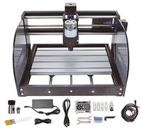 RATTMMOTOR CNC-3018-PRO MAX CNC Router Machine Kit DIY Mini CNC Wood Router Machine 3 Axis GRBL Control Engraver Milling Cutting Machine Working Area 300x180x45mm for Plastic/Wood/Acrylic/PVC/PCB