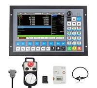 RATTMMOTOR CNC Control System DDCS Expert 5 Axis Offline Motion Controller PLC, 1MHz G Code U Disk with CNC Handwheel MPG with Emergency Stop Switch for CNC Engraving Milling Machine