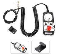 RATTMMOTOR CNC Manual Controller,4 Axis CNC Handwheel Electronic MPG Trailer with Manual Emergency Stop Pulse Generator for Milling Machine Mach3 Lathe