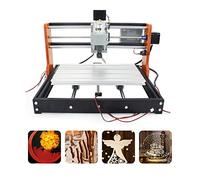 RATTMMOTOR CNC Router Machine 3018 Pro, 3 Axis Engraving Milling Machine | Working Area 300 x 180 x 45 mm, GRBL Control With Limit Switch and E-stop Button for Wood PVC PCB DIY Engraver
