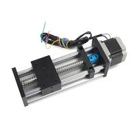 RATTMMOTOR EBX1605 500mm /19.69" CNC Linear Stage Actuator Double Optical Axis 1605 Ball Screw Linear Slide Rail CNC Linear Motion Rail Guide with Nema23 Stepper Motor 3A 1.2N.m for CNC Router Machine