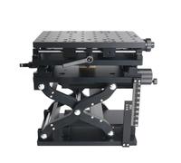 RATTMMOTOR HTXYZ210 XYZ Axis 50x80x110mm Stroke Manual Stage Sliding Table Adjust Platform Rotation Positioning Stage High Precision Lifting Horizontal Displacement Marking 3-Dimensional Working Table