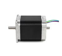 RATTMMOTOR Nema23 Stepper Motor, 76 mm Dual Shaft 3A 270oz-in 4 Connection Cable for CNC Router Engraving Milling / 3D Printer
