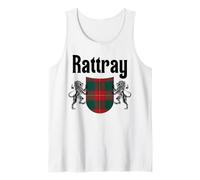 Rattray Clan Scottish Name Coat of Arms Tartan Tank Top