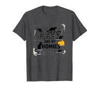 Ratz are My Homies - Funny Rodent Lover Quote Gift T-Shirt, Men, Dark Heather Grey, XXL