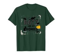 Ratz are My Homies - Funny Rodent Lover Quote Gift T-Shirt, Men, Forest Green, S