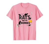 Ratz are My Homies - Funny Rodent Lover Quote Gift T-Shirt, Men, Pink, 3XL