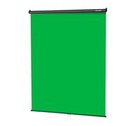 RAUBAY Retractable Pull Down Green Screen - 59.8" x 86.6" Collapsible Wall-Mount Background for Professional Video Production, Chroma Key Backdrop for YouTube, TikTok, Streaming, Video Conferencing