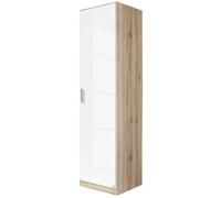 Rauch Celle 47cm Sonoma Oak and White Gloss Wardrobe - RH Door