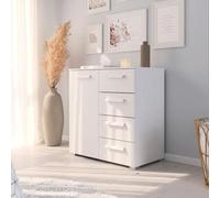 Rauch Evelyn 1 Door Small Sideboard - 80cm - Alpine White