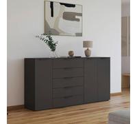 Rauch Flipp 3 Door Sideboard with Adjustable Height - 199cm - Graphite