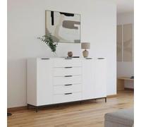 Rauch Flipp 3 Door Sideboard with Metal Base - 199cm - Alpine White