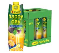 Rauch Happy Day Orange Passion Fruit, Vitamin C, Pack of 6 (6 x 1 L)