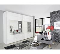 Rauch Miramar 271cm White 2 Door Mid Mirror Sliding Wardrobe