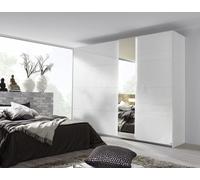 Rauch Miramar 271cm White 2 Door Mirror Sliding Wardrobe