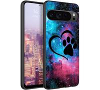 RAUEDWDJS for Google Pixel 10-Pro-XL Soft TPU Case,Slim Fit Anti Scratch Non-Slip Shock Absorption Protective Cover Case 6.8" 2025-Galaxy Love Paw