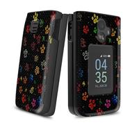 RAUEDWDJS for T lip 3 Phone Case with Screen Protector,Dual Layer Hybrid Hard PC Back +Soft TPU Shockproof Protective Case for T435 (2024)-Colorful Dog Paw Prints